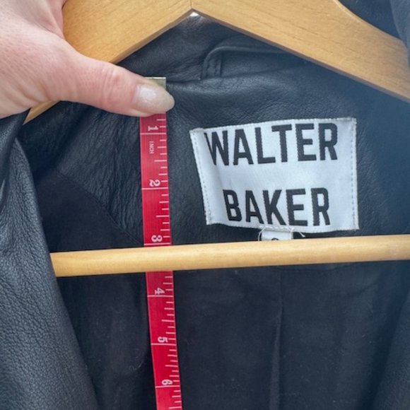 Leather Moto Jacket Cropped - Walter Baker - Picture 10 of 10
